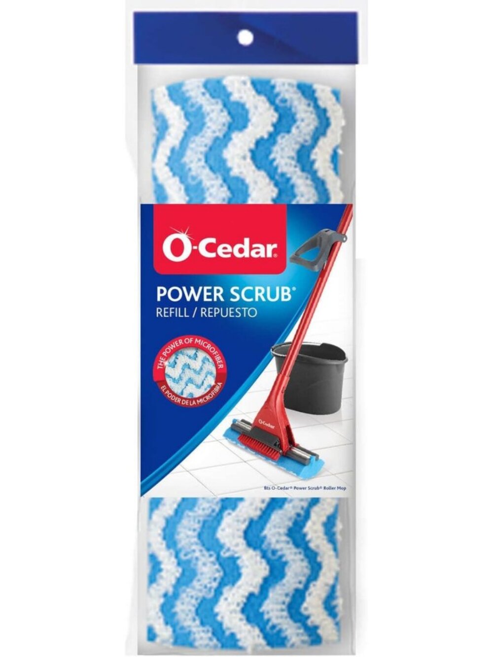 Triple Action Power Scrub Roller Mop Refill - Heavy Duty, Easy Clean, Durable